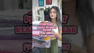Prettiest Ready To Wear Sarees From Meesho - all under budget! #meesho  #meeshofinds #saree #haul