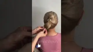 * Bow Updo with a Clip 🎀✨ The Unforgettable Trick for Beautiful, Unique Hair! 💇&zwj;♀️💫