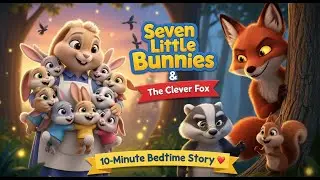Seven Little Bunnies and the Clever Fox 🐰🦊 | Bedtime Story for Kids