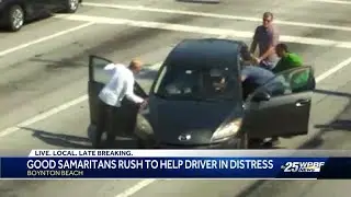 Group of good Samaritans help stop moving vehicle after woman suffers medical episode in Boynton ...