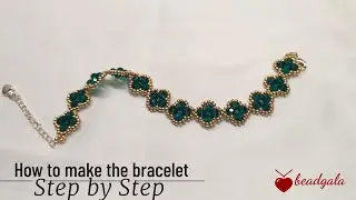 How to make a  bracelet/ Very easy/Step by step/Beading beginner can also learn