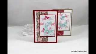 Carte nuée de papillons Stampin'Up!