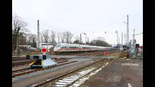 DB Fernverkehr ICE3 und ICE-T Züge in Kahl am Main (Bayern)