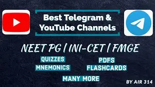 BEST channels for Neet pg Preparation || Free Lectures Quizzes