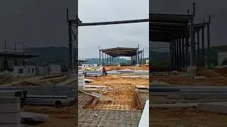 #Steel structure factory #Construction site real shot #Reverse ceiling_nThere are living bosses to