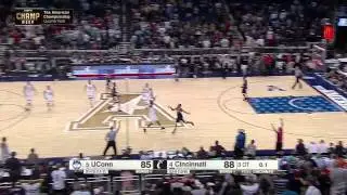 Unbelievable UConn Full Court shot to tie the game at 88 in 3OT!