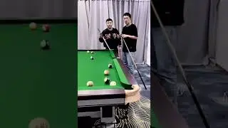 Best duo!😅 #fyp #top #viral #perfect #funny #funnyvideo #tricks #pool #snooker #billiards