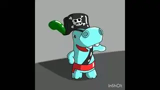 Easy digital art for beginners | Cute hippo digital art  🎨