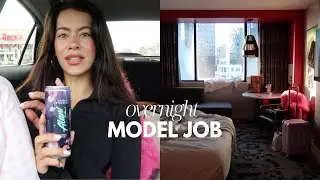 Overnight Model Job Vlog | Cozy Hotel Stay, Road Trip & BTS