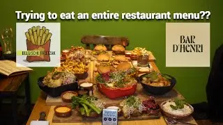 I tried eating an entire restaurant menu?!? Bar D'henri - Belgische Freetzak