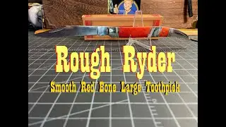 Rough Ryder Red Smooth Bone Large Toothpick