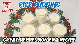 Easy Rice Pudding Recipe 🍮 Great Depression Cooking
