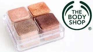 The Body Shop Chocolate Box Shimmer Cubes Swatches