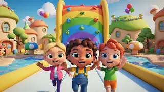 Roblox Funny Friends Jumped Over Spinning Obstacles | Nursery Rhymes for Kids & Baby Songs
