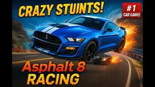 Asphalt 8 : Airbrone Ford Mustang  Gameplay | High-Speed Racing Action | Best Car Stunts & Drifts!