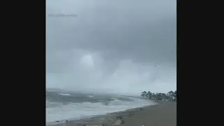 Waterspout in Westport, CT on August 4 - later an EF1 tornado