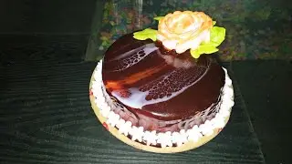 Tiger Effect Cake | Chocolate Mirror Glaze Cake Recipe | Cake Decoration ideas | Leopard Print Cake