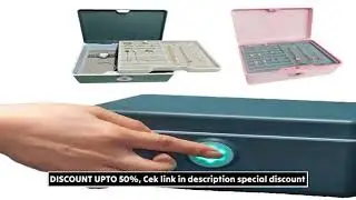 Biometric Fingerprint Safe Box Mini Safe Money Cash Jewelry Security Storage Box Household