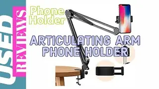 Overhead Tripod Mount Articulating Arm Phone Holder Webcam Stand Lazy Arm Table Desktop Clamp Stand
