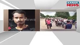 Family and Villagers Block Road, Burn Tyres in Protest Over Missing Youth In Jajpur