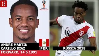 Andre Carillo - Peru Squad Russia 2018 RS59