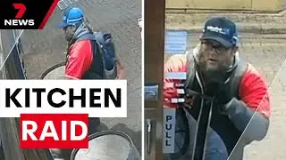 CCTV captures bandit's break-in at The Original Pancake Kitchen | 7NEWS