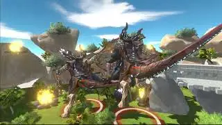 RAIJIN VS SPACE GODZILLA 💥 EPIC COSMIC MONSTER BATTLE &ndash; ANIMAL REVOLT BATTLE SIMULATOR