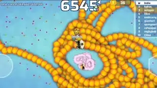 Snake.io🪱 game🎮 1st rank high score gameplay @suryakumar