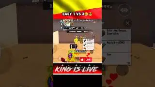 1 VS 3😎😀 || KANNADA STREAMER || BEST GAMEPLAY || BGMI || #short #kingislive#kannada #bgmi