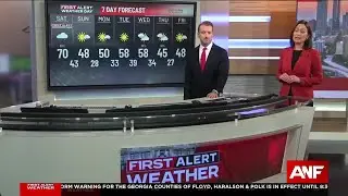 First Alert Forecast: Rain and storms expected Saturday