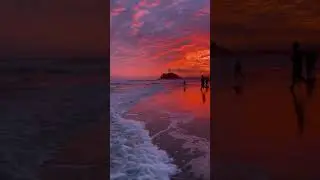 🌅 Golden Evening in Matara 🏖️ #serendiblk #mathara #beach