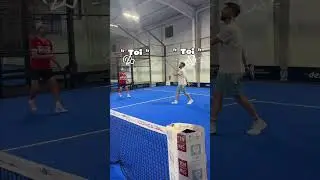 Quand vous savez pas qui doit prendre la balle 💥  🎾 #padel #sports #shorts