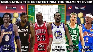 I Put The 30 BEST NBA Teams EVER Into a Tournament on 2K25! (Live Games)
