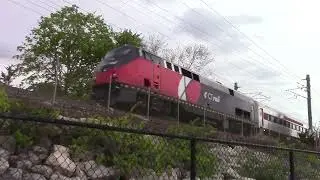 Passenger Train Action in Niantic, CT on National Train Day 2024