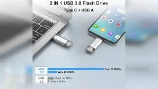 Review: RAOYI 128GB USB C Flash Drive, 2 in 1 USB 3.0 Type C Dual OTG Metal Thumb Drive Jump D...