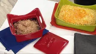 Rachael Ray Set of 2 Two-Tone Yarn Dyed Moppines on QVC