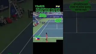 Alex Eala pinektusan ang serve, umpire sinalo ang bola