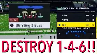 How to DESTROY 1-4-6 META BLITZ! (Madden 20 Saints Schemes And Playbooks)
