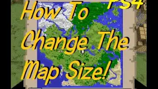 Minecraft Ps4: How To Change The Map Size! (Side by Side Comparison)