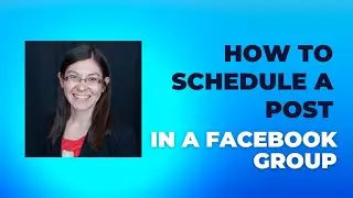 How to schedule a post in a private group on Facebook