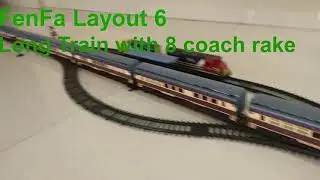 Fenfa Train Set. Model Train. Track Layout06 -  Long Express Train