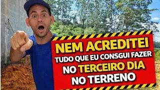 4º Dia Construindo Minha Casa do Zero: Começamos a Cavar a Fundação!