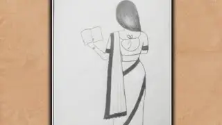 How To Draw A Girl Holding Book -Drawing / Girldrawing / Drawing For Beginner @kajallartcorner3605
