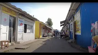 Walking Russian small town | Lvovskiy, Podolsk, Russia | Sun day in August in real Russia.