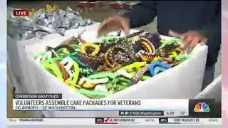 Operation Gratitude Volunteers Assemble Care Packages for Veterans in Washington, D.C. - WRC-TV