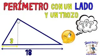 Halla el PER&Iacute;METRO del tri&aacute;ngulo rect&aacute;ngulo con solo un lado&hellip; y un trozo