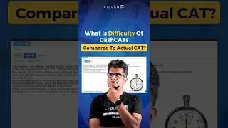 What Is the Difficulty Of DashCATs As Compared To Actual CAT Exam?