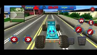 Us police Monster truck Robot Chase Cop Simulator New Police Car Funny Driving-Android Gameplay-#24