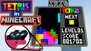 I made Color Tetris on redstone computer!