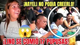 Todos quedaron sorprendidos por la cantidad de pupusas qué se comió LINO/ NAYELI quedó sorprendida